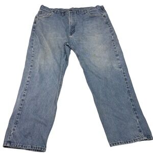 Carhartt B160 DST Relaxed Fit Straight Leg Jeans Mens 44x30 Blue Denim Workwear